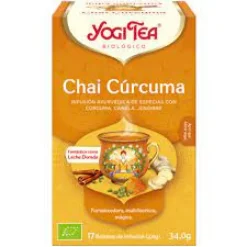 Yogi Tea Chai Cúrcuma Infusión en Bolsitas 17 uds