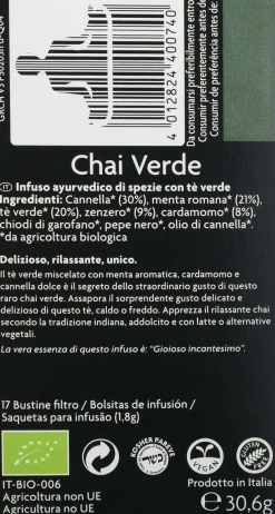 Yogi Tea Chai Verde 30 Gr 17 Bolsitas