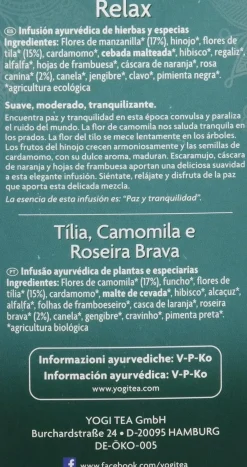 Yogi Tea Relajación 17 Bolsitas