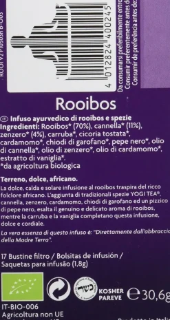 Yogi Tea Rooibos 17 Bolsitas