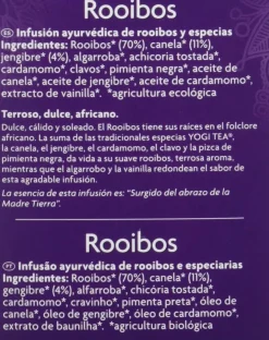 Yogi Tea Rooibos 17 Bolsitas