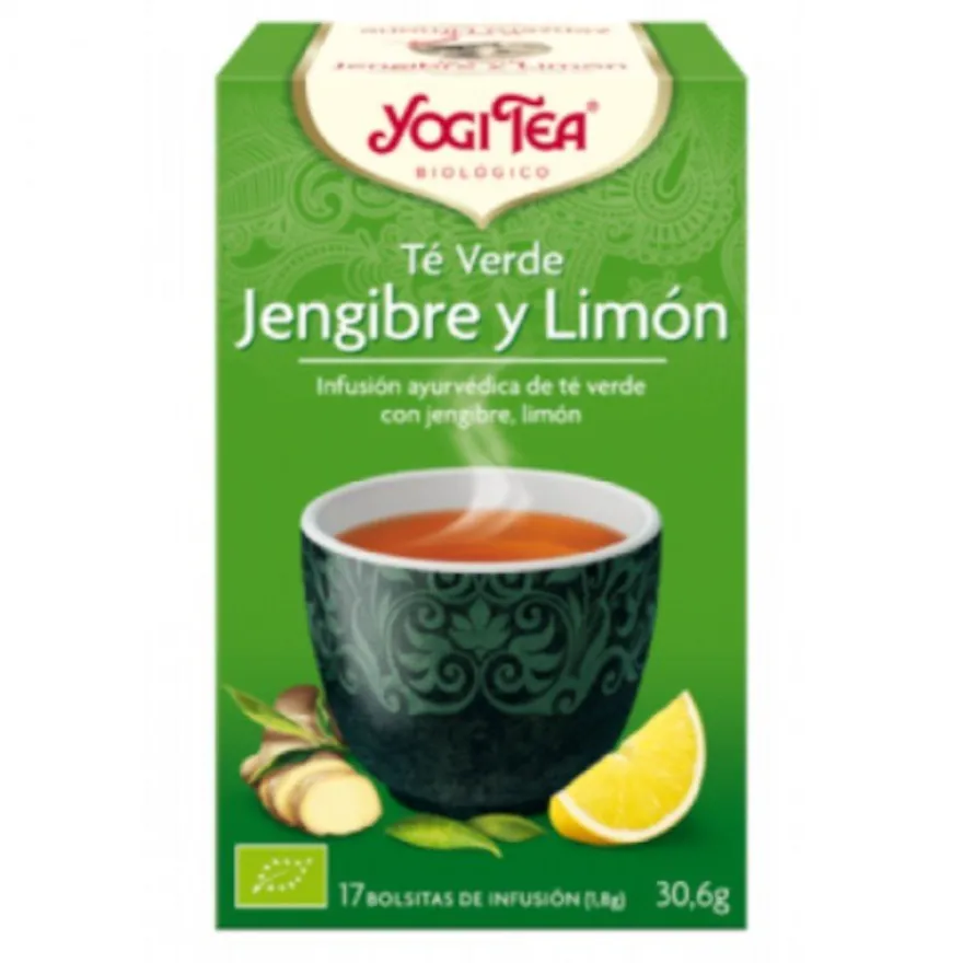 Yogi Tea Té Verde Jengibre Limón Eco 17 Bolsitas