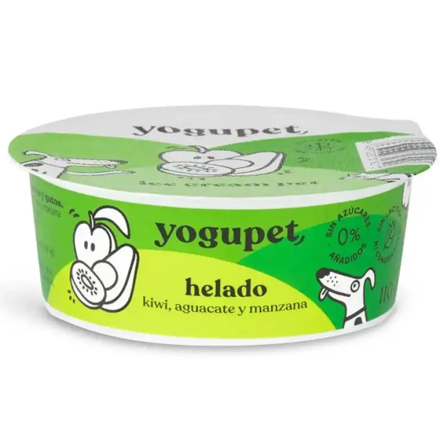 Yogupet Helado Frutos Verdes Pack de 4 tarrinas de 110g