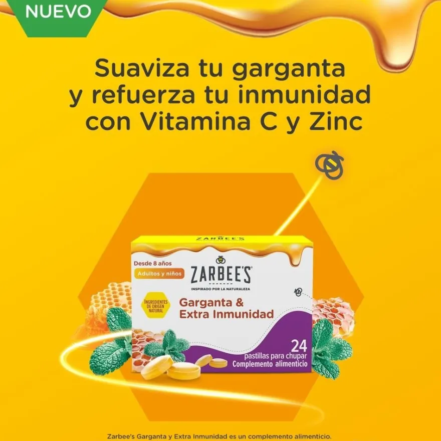 Zarbees Pastillas para Chupar Garganta 24 Comprimidos