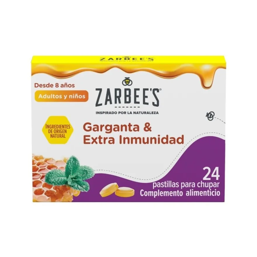 Zarbees Pastillas para Chupar Garganta 24 Comprimidos
