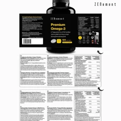 Zenement Omega-3 Premium 1000 mg 120 cápsulas