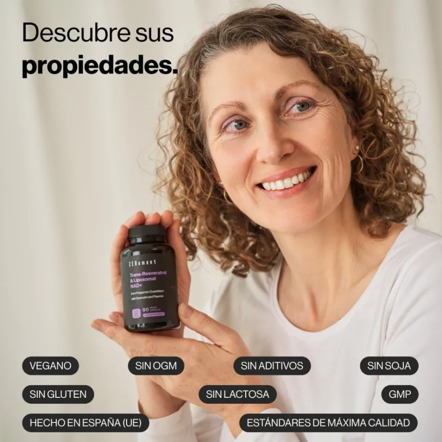 Zenement Trans-Resveratrol y NAD+ Liposomal 90 cápsulas