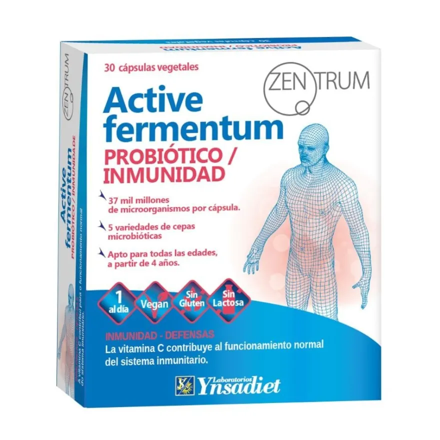 Zentrum Active Fermentun Probiótico Defensas 30 Cápsulas
