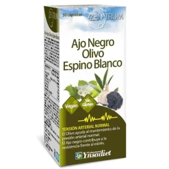 Zentrum Ajo Negro Espino Blanco Olivo 30 Cápsulas