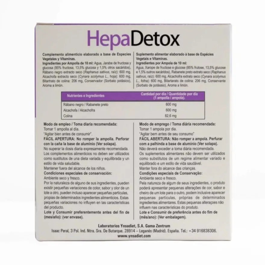 Zentrum Hepadetox 10 Ampollas