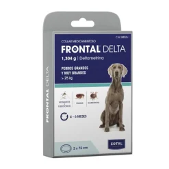 Zotal Frontal Delta Collar Duo 2 X 75 Cm Antiparasitario Perros