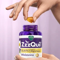 ZzzQuil Sueño Melatonina Mango y Plátano 2x60 Gummies