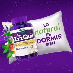 ZzzQuil Sueño Melatonina Mango y Plátano 2x60 Gummies
