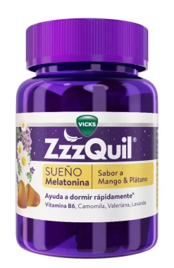 ZzzQuil Sueño Melatonina Sabor Mango & Plátano 30 Gummies