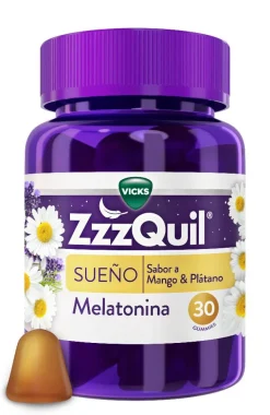 ZzzQuil Sueño Melatonina Sabor Mango & Plátano 30 Gummies