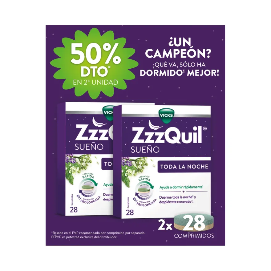 ZzzQuil Toda La Noche 2x28 tabletas